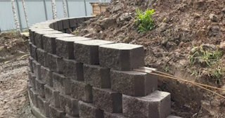 Установка подпорной стенки в Улане-Удэ в октябре